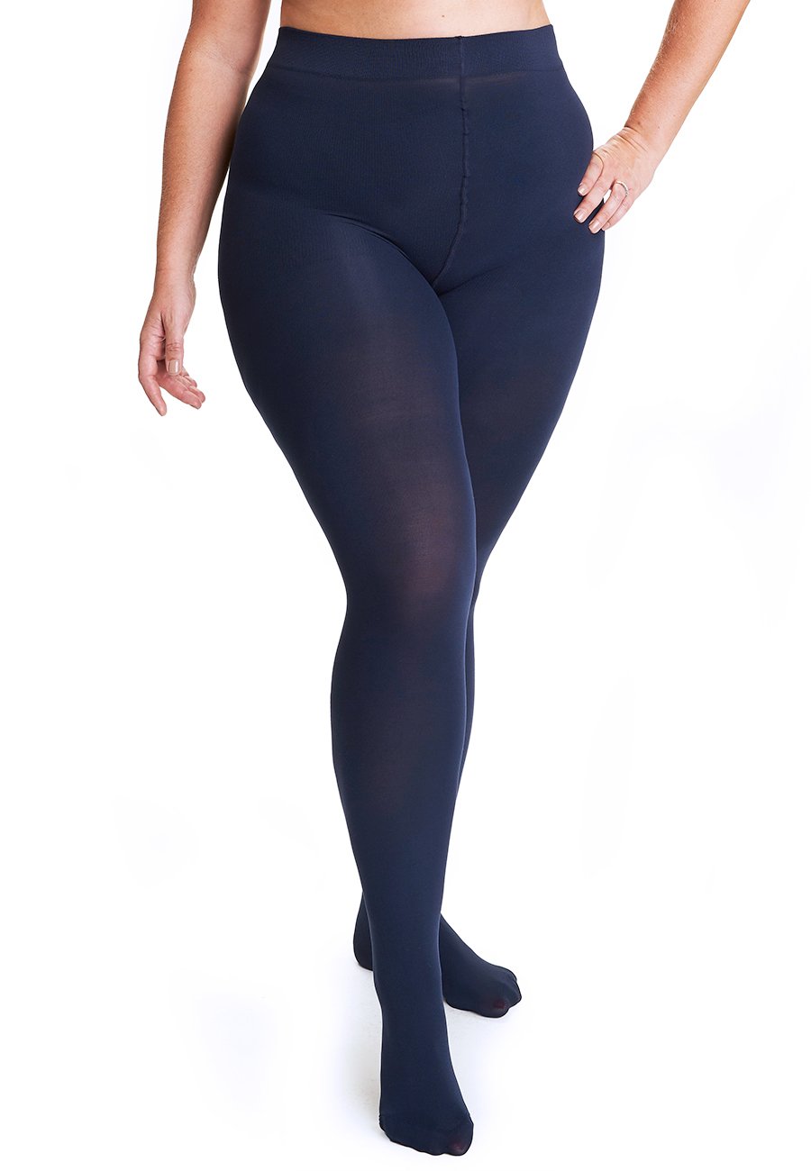 Collant opaque 90 deniers grande taille