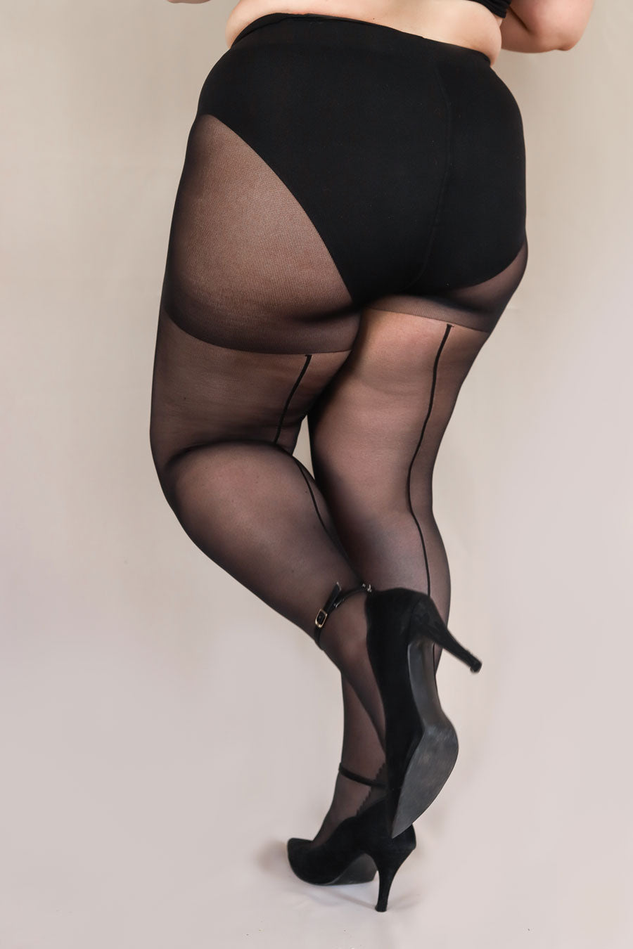 Collant couture grande taille