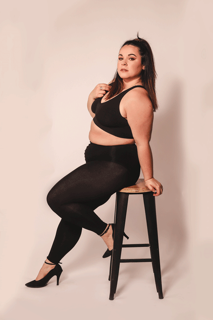 Legging grande taille douceur cachemire