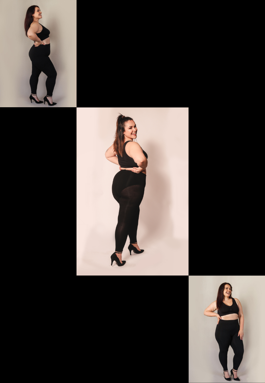 Lot de 3 leggings grande taille