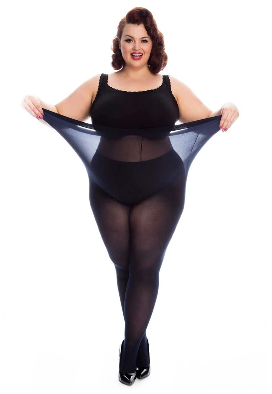 Collant semiopaque grande taille 50 deniers (Multicolore)
